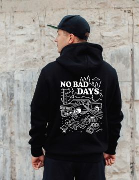 No Bad Days x DN Collab Hoodie in Black